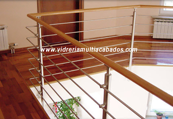 Barandas de Acero  y Madera